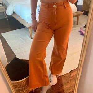 Orange Zara Marine Straight Leg Jeans